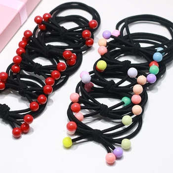 Colorful Adzuki Black Bean Hair Равенство Rubber Band Bow Hair Accessories Ластикът За Коса Дъвка Scrunchie Дъвка Лък За Коса