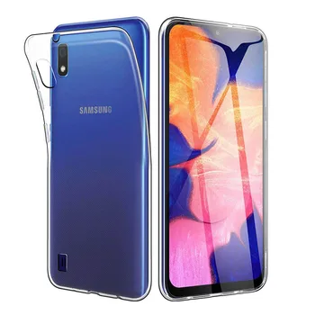 Пълен размер Защитен Калъф за телефон Samsung Galaxy A10 SM-A105M / DS 2019, мек силиконов калъф от TPU, прозрачен SamsungA10 Galaxy-A10