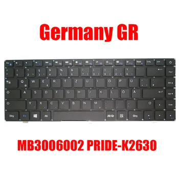 Германия GR Клавиатура за лаптоп Chuwi За лаптоп Air 14.1 CWI529 MB3006002 PRIDE-K2630 Черно, Без Рамка Синьо/Жълта Капачка