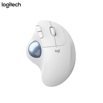 Оригинална Мишка Logitech ERGO M575 Безжична Bluetooth Тракбол Ръчни Мишката Ергономична Творческа Професионална Игра За Изготвяне на CAD