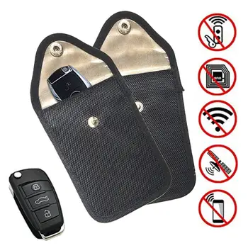 Автомобилен Ключ за Блокиране на Сигнал Калъф RFID/WIFI/GSM/LTE/NFC Блокиращ Сигнал на Мобилен Телефон Блокиране на Чанта Протектор Без ключ Действие 2021