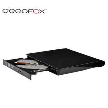 Deepfox Универсален USB3.0 Външен Диск Bluray Външен CD / DVD RW Записващо устройство BD-ROM, Blu-ray Плеър За Компютър