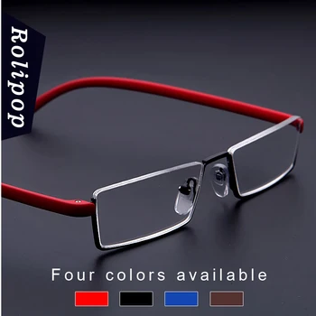 TR90 Дамски Очила за четене за Четене за Мъже, Метални Увеличителни Очила За работа, Очила Focus Plus с Футляром със Стъклени Лещи