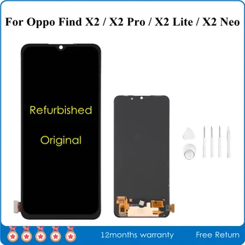 +++ Оригинален Рециклирани AMOLED екран За Oppo Find Pro X2 X2 Lite LCD дисплей в Събирането На Oppo Find Neo X2 Подмяна на LCD дисплея