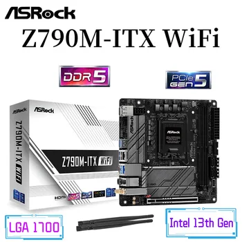 Дънната платка на ASROCK Z790M-ITX WiFi 6E Z790 DDR5 6800 + (OC) PCIe 5.0 64G поддържа процесор Intel Core ™ LGA 1700 13-ти и 12-ти поколения N