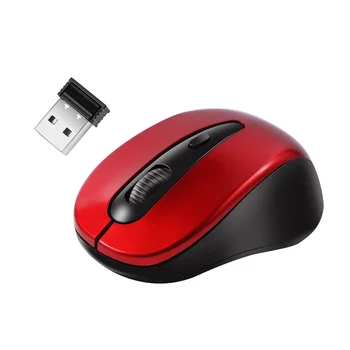 Безжична Мишка с 2.4 GHz 1600DPI Оптична Безжична Компютърна Офис Мишка с USB приемник