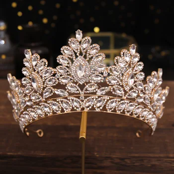 Crystal половината crown сплав короната прическа банкет рожден ден на сватбени аксесоари