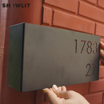 Извита последователност на номериране плоча на дома боядисана с чернотой подгонянная печка Врата на дома на достъпна