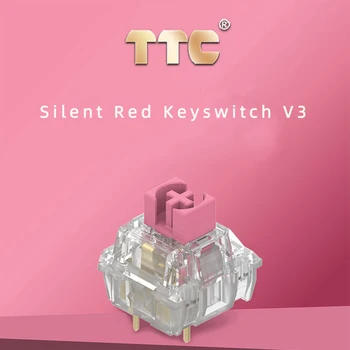 TTC silent red keyswitch V3 клавиатурата превключвател с независим глушением, плавен, стабилен и спокоен