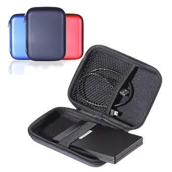 Bevigac HDD Protector 2,5-инчов Външен Твърд Диск Чанта От Изкуствена Кожа Защитен Калъф Чанта за Носене За Кабел Органайзер