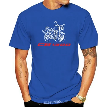 2022 Готина мъжки памучен тениска CB1300 CB 1300 Мотоциклетът тениска Мото