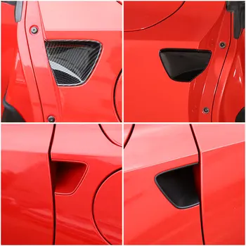 За Chevrolet Corvette C7 2014-2019 автомобилен стайлинг ABS Матово Черно Автомобилна Врата Дръжка на Капака на Купата Апликации стикер автоаксесоари （4 цвята）