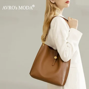 AVRO's MODA, Нови Модни Чанти От естествена Кожа, Дамски Маркови Чанти-тоут На Рамото, Дамски Дизайнерски Луксозни Чанти с Голям Капацитет