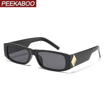 Peekaboo правоъгълни слънчеви очила за жени на мъжки модни дамски слънчеви очила с uv400 леопардовые кафяви евтини дамски горещи продажба 2022 мъжки