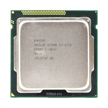 Процесор Intel Xeon E3-1270 E3 1270 3,4 Ghz Четириядрен процесор 8M 80W LGA 1155