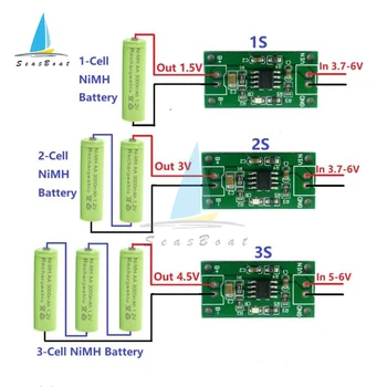 1S 2S 3S КЛЕТКА 1А NiMH Акумулаторна литиева батерия Интелигентен модул, Зарядно устройство Напрежение на зареждане 1,5 3 4,5 5 В Вход 3,7-6 5 В 4.2