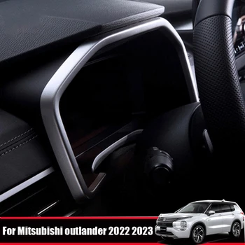 За Mitsubishi Outlander 2022 2023 хром сажди Арматурното Табло на Автомобила Инструмент Дисплей Панел Декоративно Пръстен Капак Завърши RHD LHD