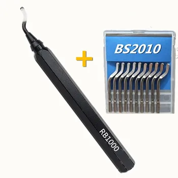 Метална алуминиева дръжка висококачествено устройство за подстригване, желязна писалка, бързо стяга, дръжка за теглене на чеп, обработена металната дръжка RB1000