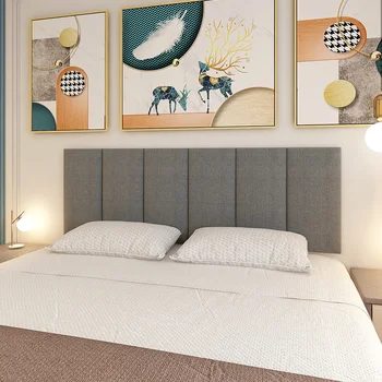 3D Леглото Мек Пакет от Анти-Сблъсък Татами Декор За Спалня Стикери За Стена Tete De Lit Самозалепващи Украса на Стаята Изкуство Cabeceros