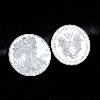 2021 Статуята На Свободата Възпоменателна Монета Позлатени Релеф Ще Се Продават Подаръци По Поръчка Колекция Американска Икона На Едро