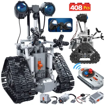 MOC Класически Високотехнологичен Дистанционно Управление RC Робот 2,4 Ghz с Моторна Кутия 408 бр. Строителни Блокове, Тухли, Креативни Играчки за деца