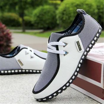 Модерни обувки за шофиране, мъжки лоферы на равна подметка без шнур, италиански Дишащи обувки на равна подметка, Мъжки Ежедневни обувки, Zapatillas Hombre, големи Размери 39-46